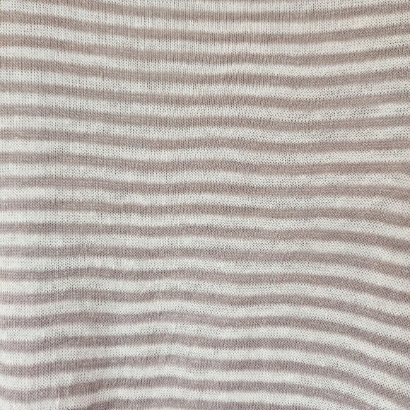 Eileen Fisher 100% Linen Striped Beige Tunic Lightweight Blouse Top Oversize S - Picture 5 of 8